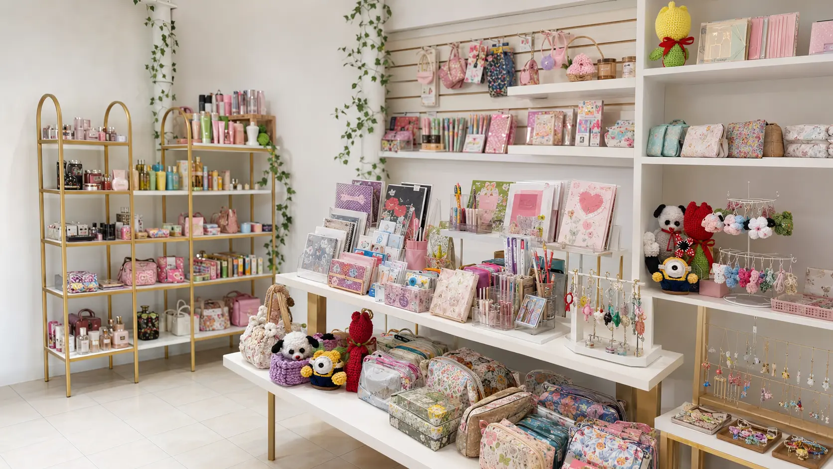 Productos de diseño local exhibidos en Jade Bazar